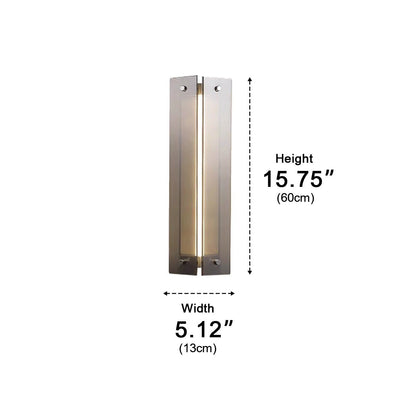 Modern Vertical Glass LED Wall Sconce - Flyachilles