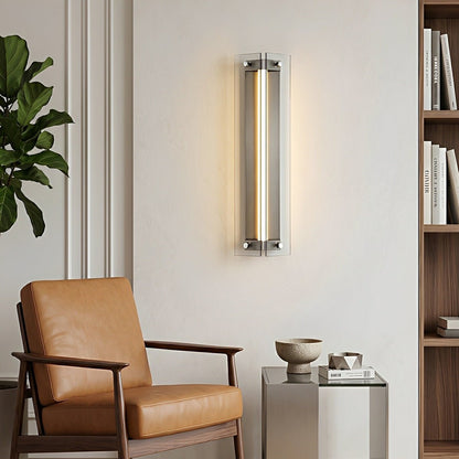 Modern Vertical Glass LED Wall Sconce - Flyachilles
