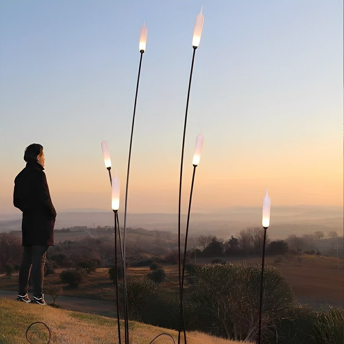 Modern Waterproof Cattail - Shaped LED Outdoor Landscape Pathway Lights - Flyachilles