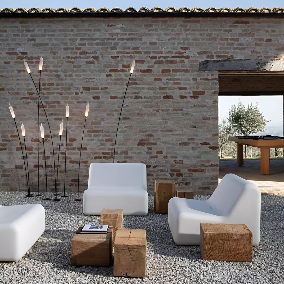 Modern Waterproof Cattail - Shaped LED Outdoor Landscape Pathway Lights - Flyachilles