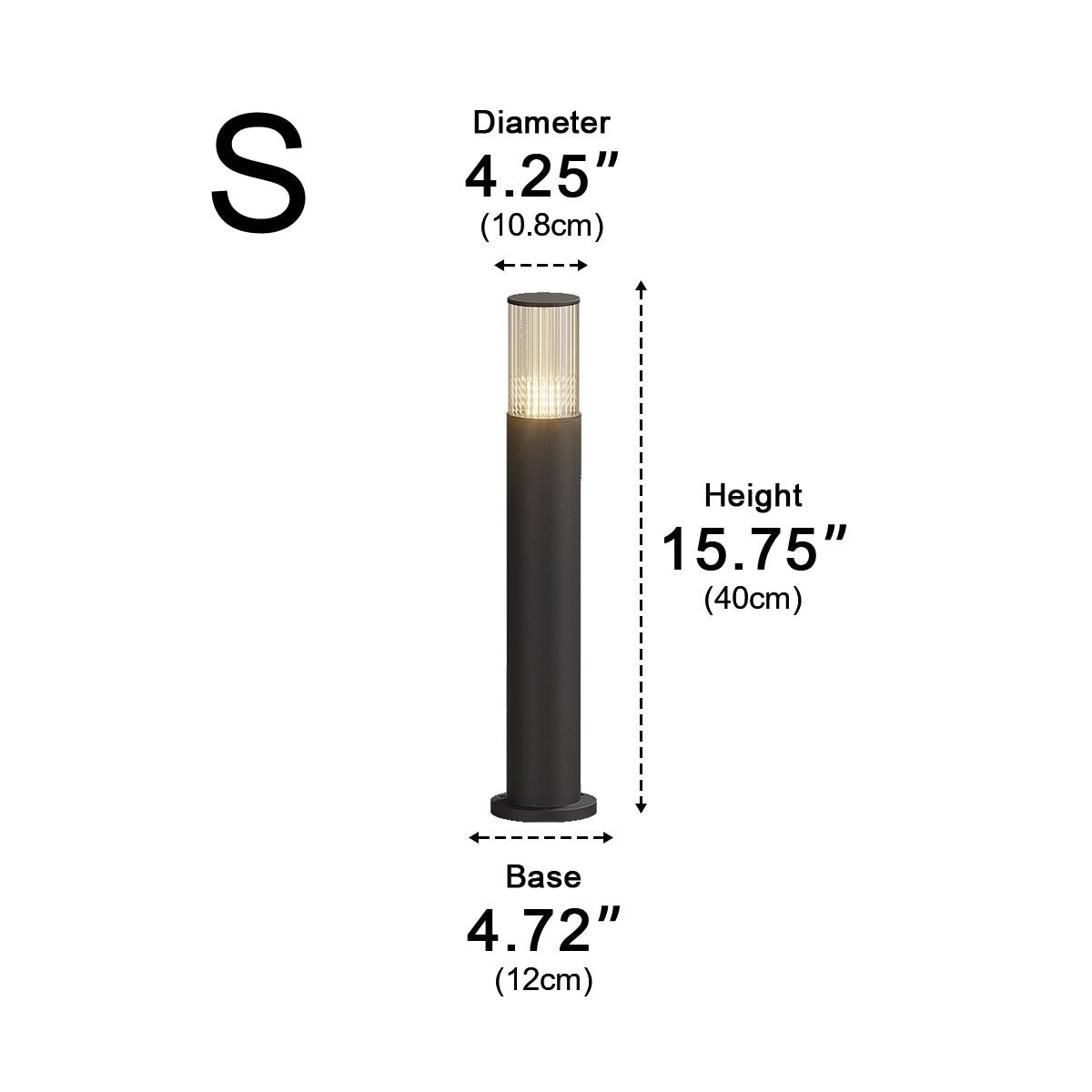 Modern Waterproof Cylinder Outdoor Garden LED Lawn Pillar Lights - Flyachilles