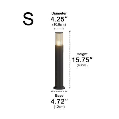 Modern Waterproof Cylinder Outdoor Garden LED Lawn Pillar Lights - Flyachilles