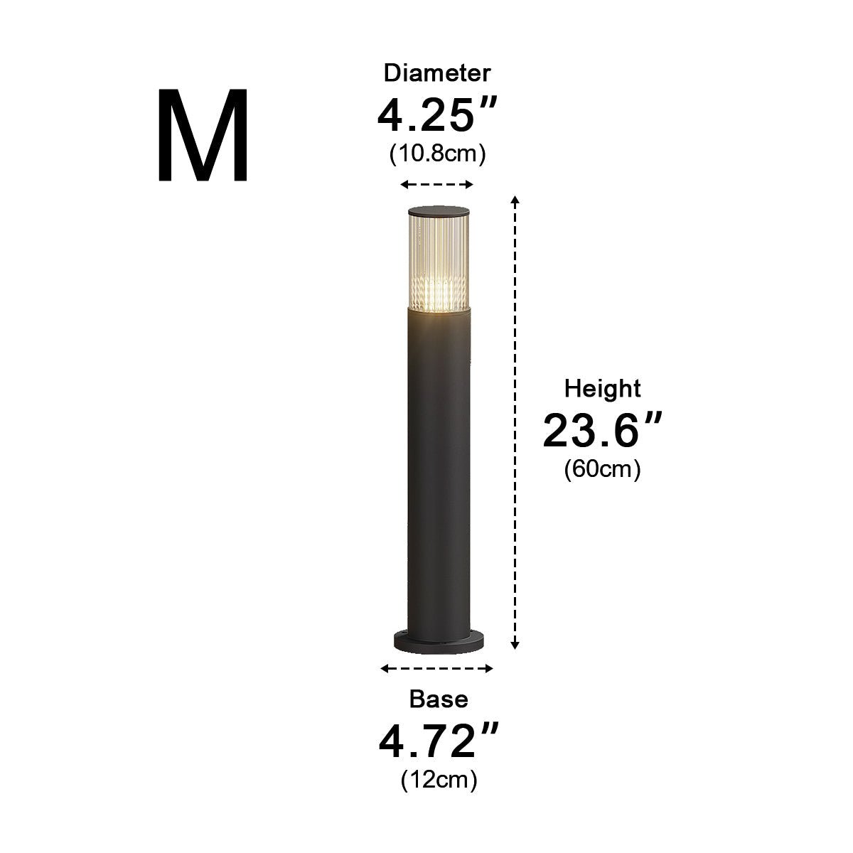 Modern Waterproof Cylinder Outdoor Garden LED Lawn Pillar Lights - Flyachilles