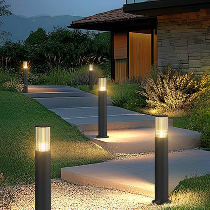 Modern Waterproof Cylinder Outdoor Garden LED Lawn Pillar Lights - Flyachilles