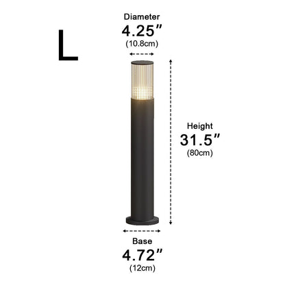 Modern Waterproof Cylinder Outdoor Garden LED Lawn Pillar Lights - Flyachilles