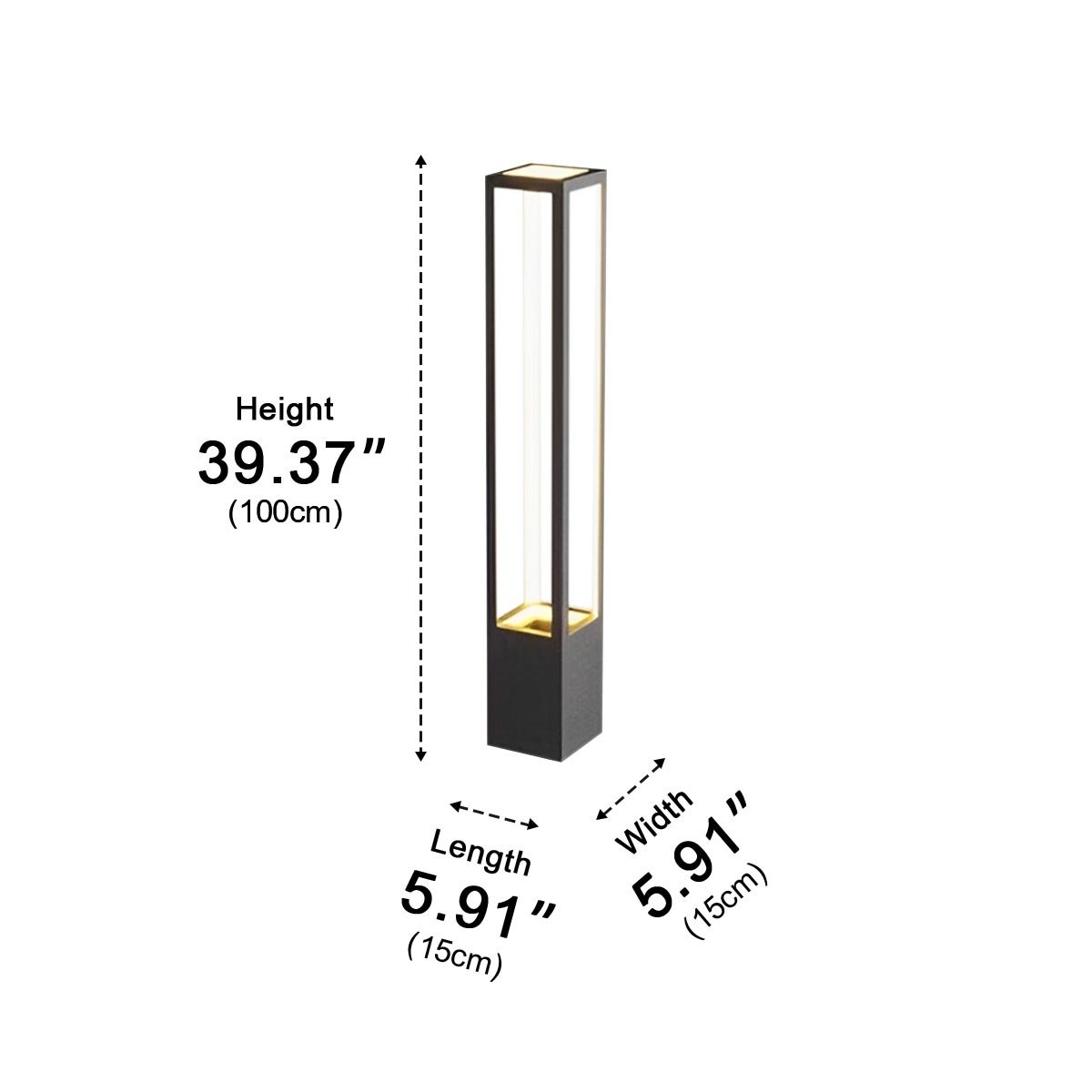 Modern Waterproof Hollow Flower Pot Outdoor LED Lawn Pillar Lights - Flyachilles