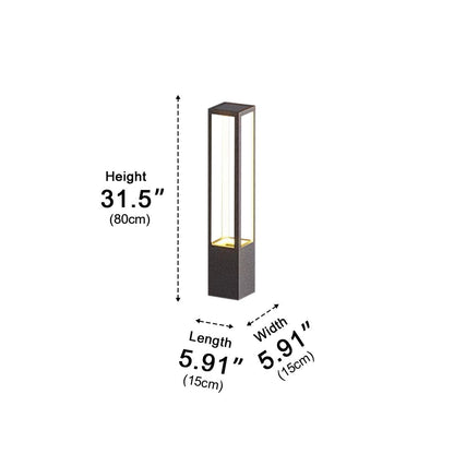 Modern Waterproof Hollow Flower Pot Outdoor LED Lawn Pillar Lights - Flyachilles
