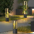 Modern Waterproof Hollow Flower Pot Outdoor LED Lawn Pillar Lights - Flyachilles