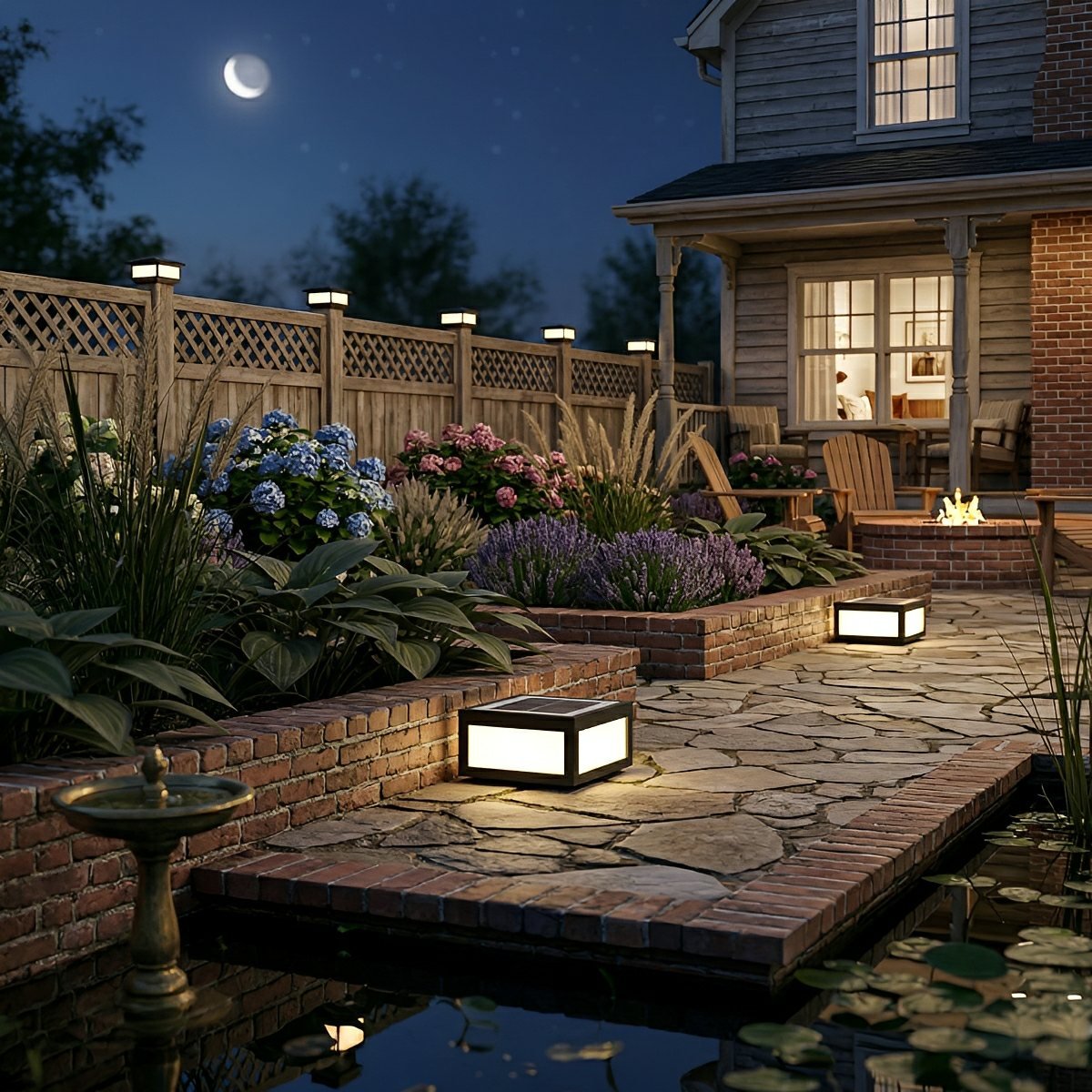 Modern Waterproof LED Fence Outdoor Post Cap Light - Flyachilles