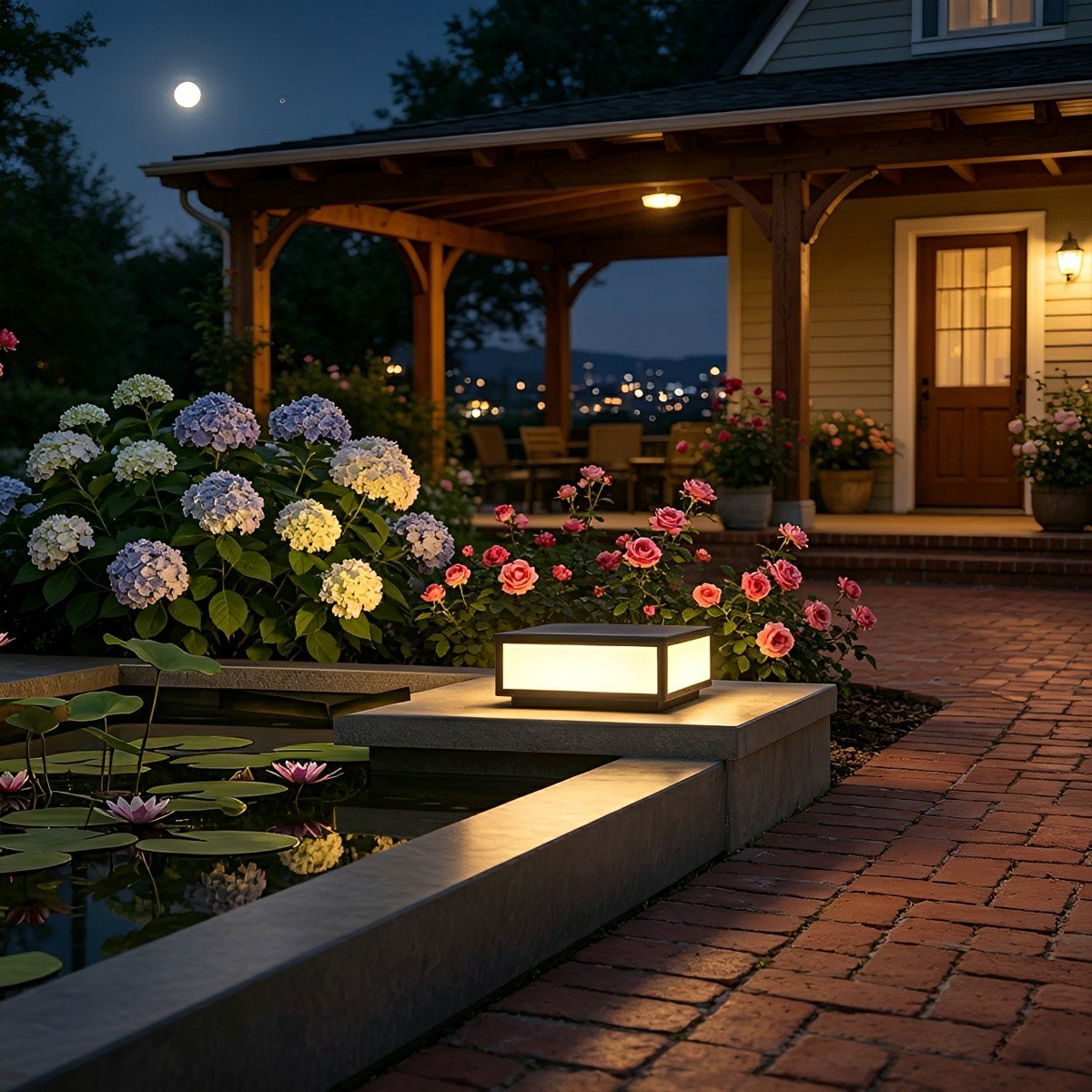 Modern Waterproof LED Fence Outdoor Post Cap Light - Flyachilles