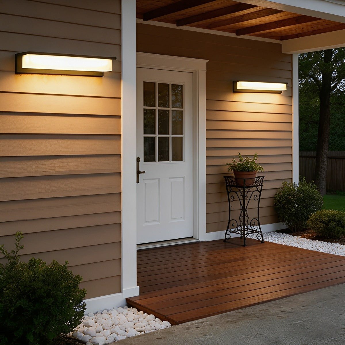 Modern Waterproof LED Long Strip Outdoor Porch Light - Flyachilles