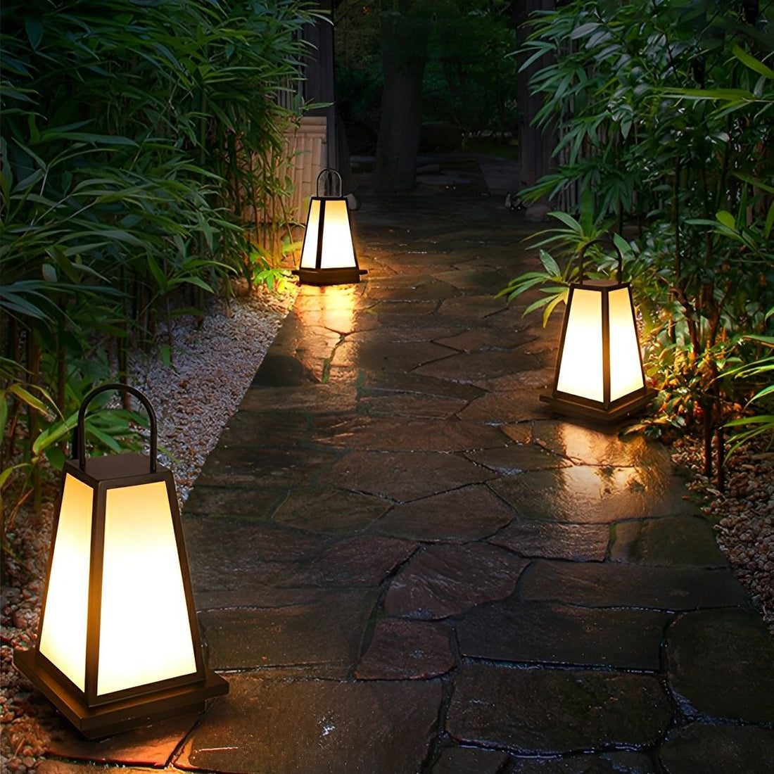 Modern Waterproof LED Outdoor Floor Lamp Lantern - Flyachilles