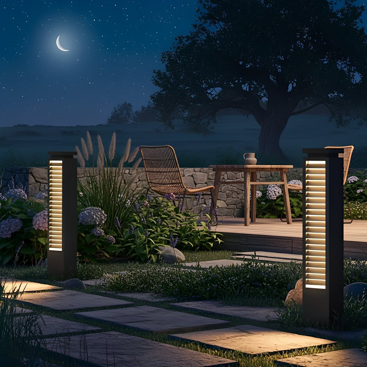 Modern Waterproof LED Path Lights Outdoor Post Lights - Flyachilles