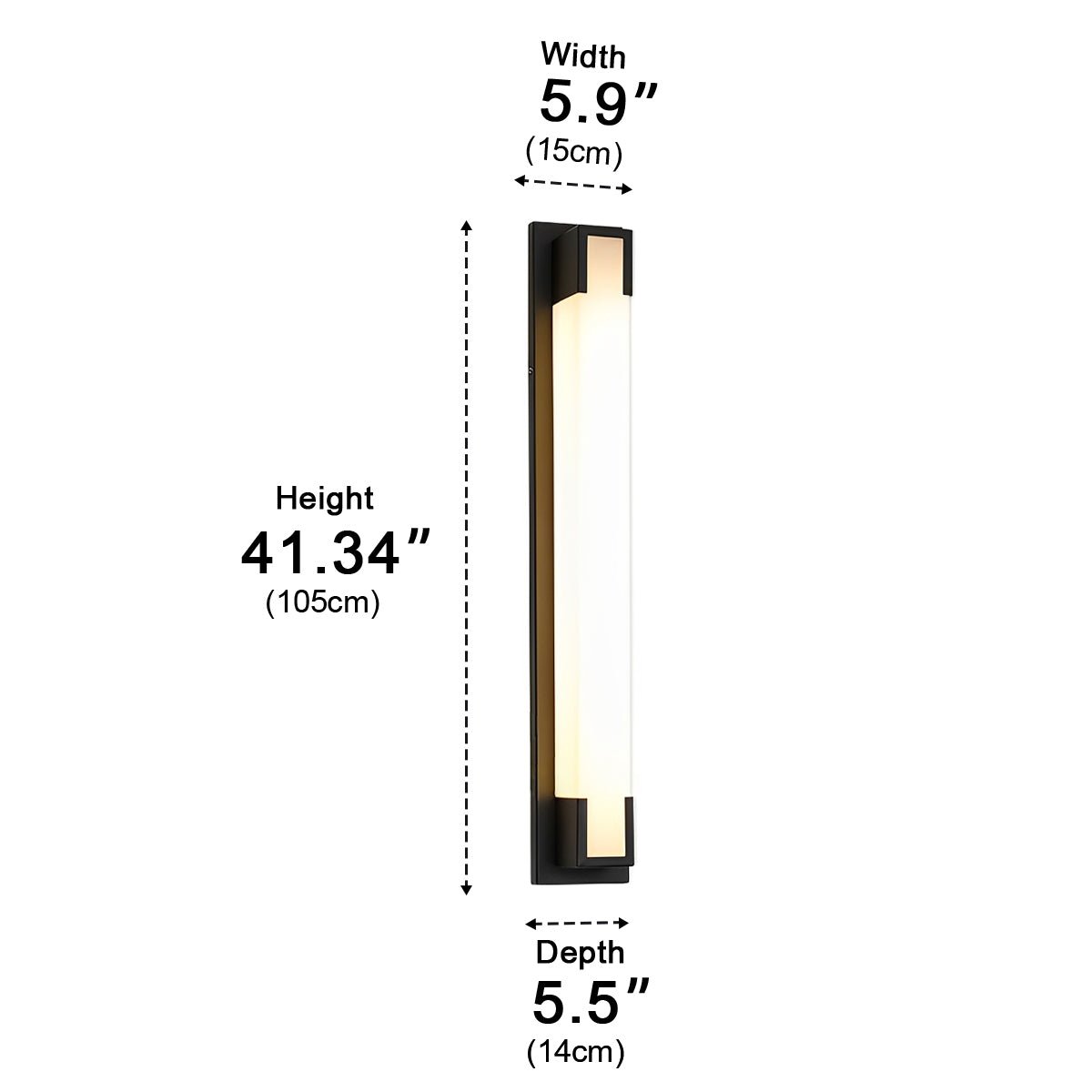 Modern Waterproof Linear Strip LED Outdoor Wall Lights - Flyachilles