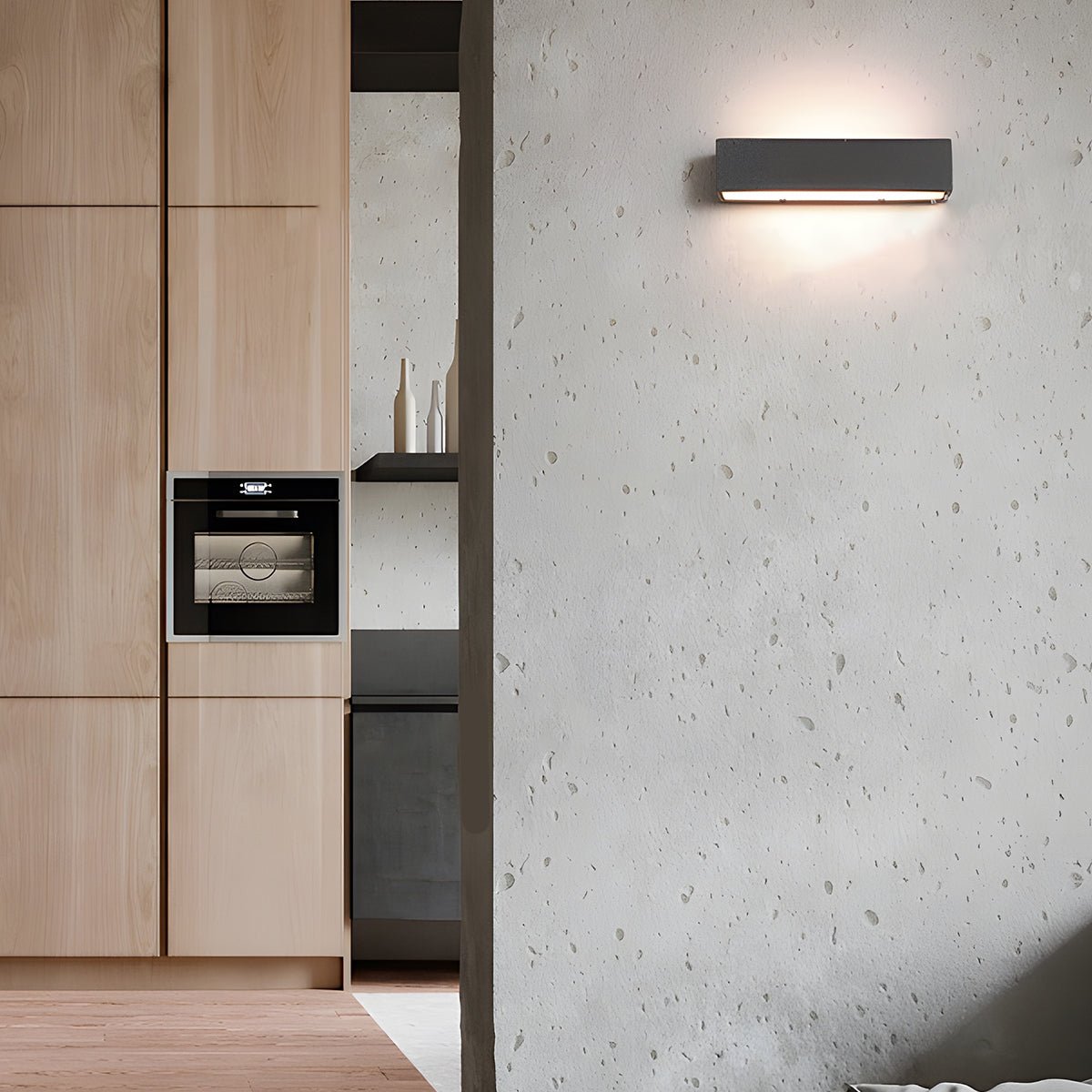 Modern Waterproof Outdoor Cement Rectangular Up&amp;Down LED Porch Lights - Flyachilles