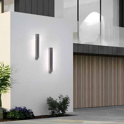 Modern Waterproof Outdoor Cement Rectangular Up&amp;Down LED Porch Lights - Flyachilles