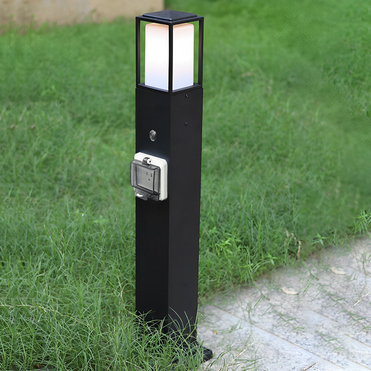 Modern Waterproof Outdoor LED Landscape Path Lights with Socket Charging Station - Flyachilles