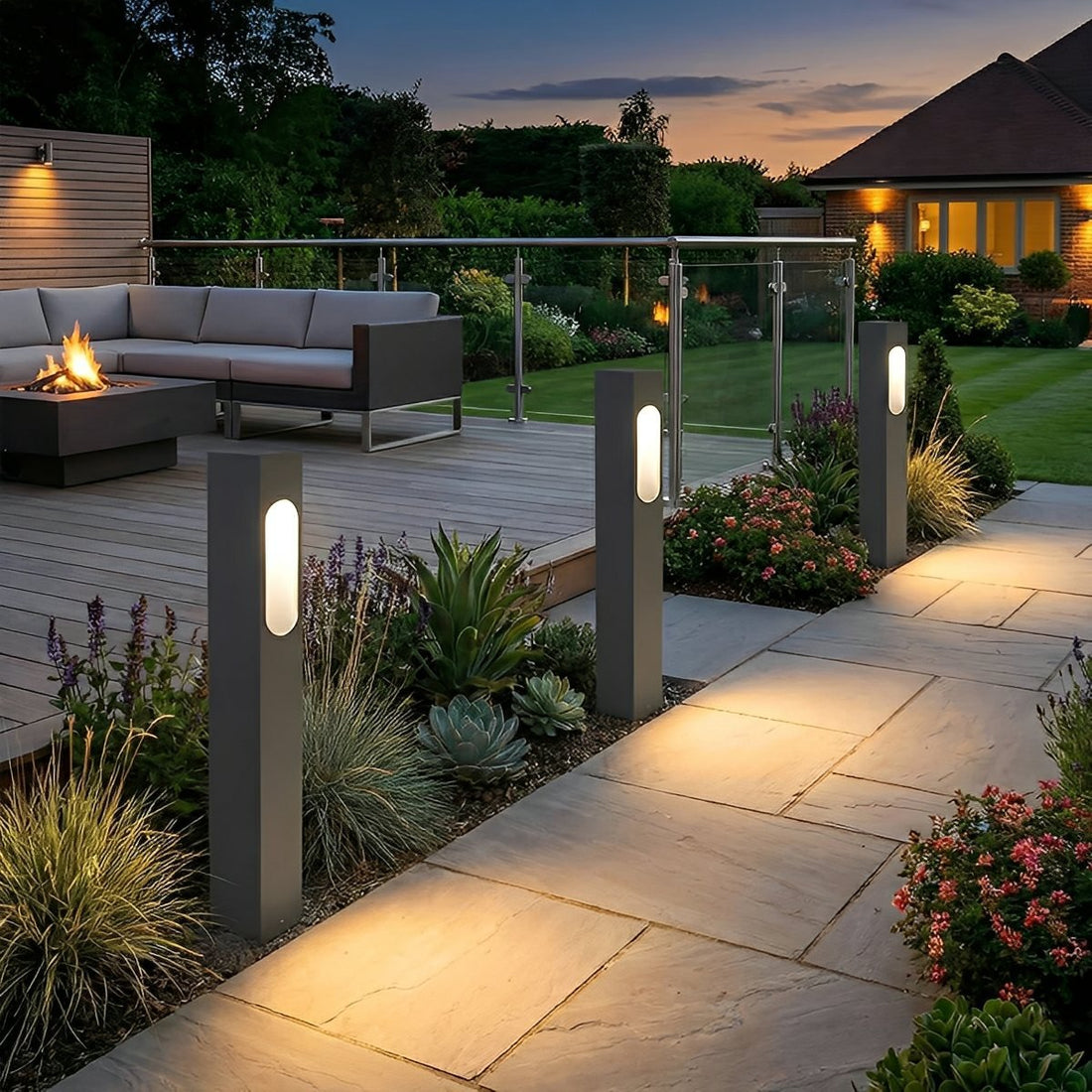 Modern Waterproof Rectangular COB Outdoor Lawn Landscape Lighting - Flyachilles