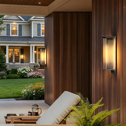 Modern Waterproof Rectangular LED Outdoor Wall Sconces Porch Light - Flyachilles