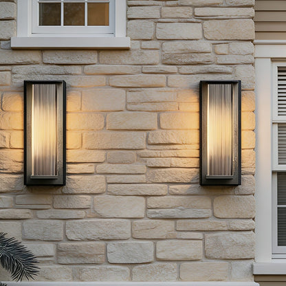 Modern Waterproof Rectangular LED Outdoor Wall Sconces Porch Light - Flyachilles