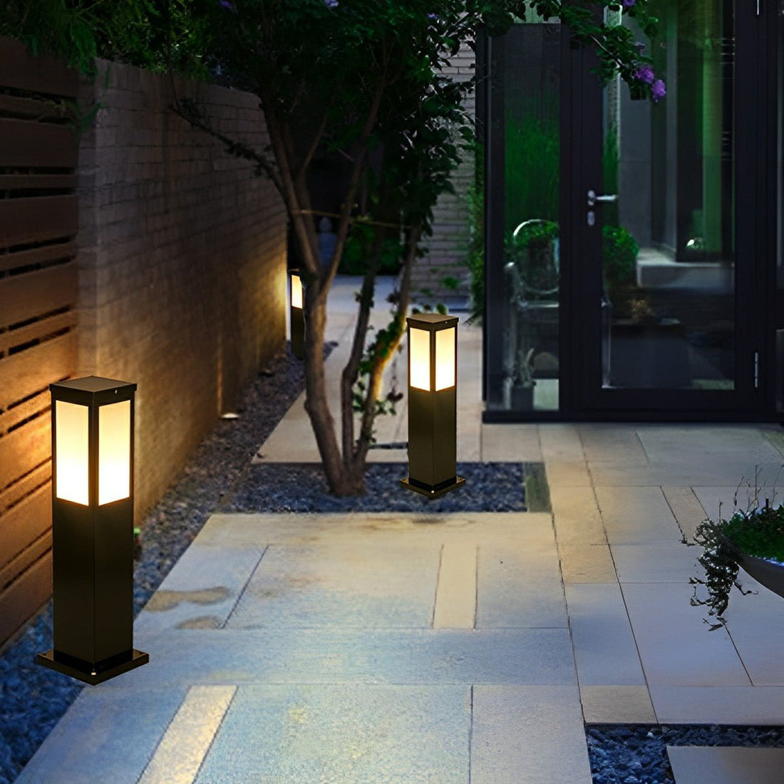 Modern Waterproof Rectangular Outdoor LED Landscape Path Lights - Flyachilles