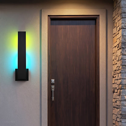 Modern Waterproof RGB LED Outdoor Wall Light Smart Dimmable - Flyachilles