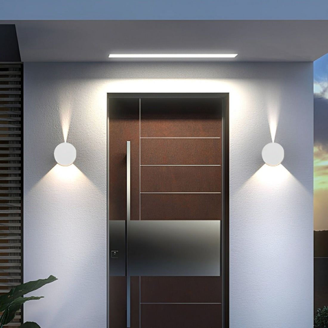 Modern Waterproof Round Up and Down Lights LED Wall Lights - Flyachilles