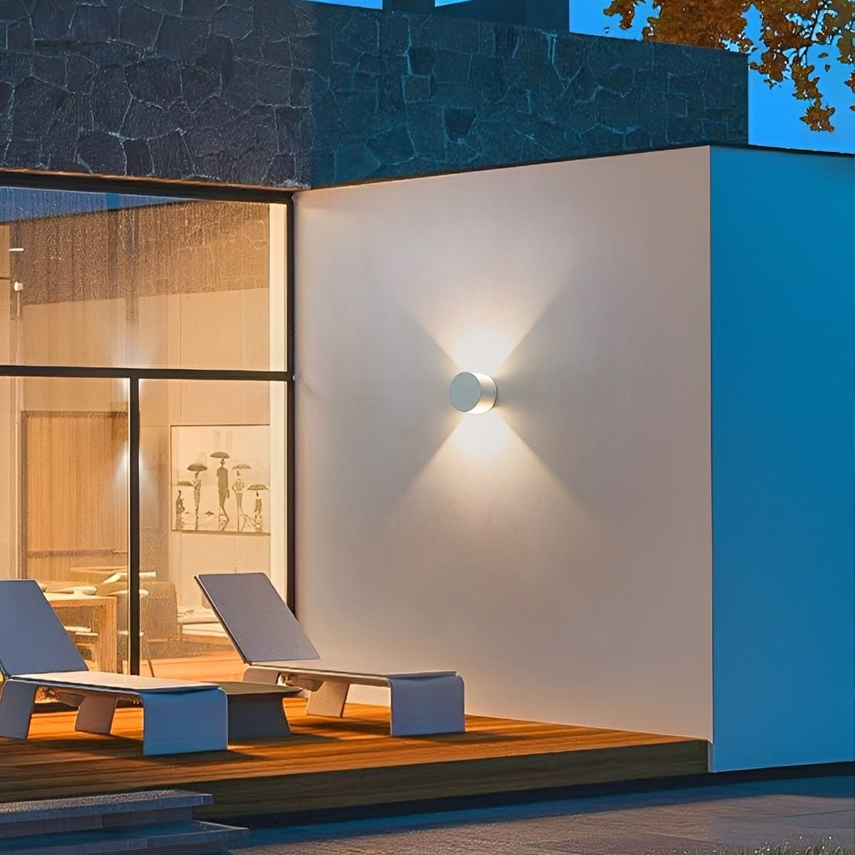 Modern Waterproof Round Up and Down Lights LED Wall Lights - Flyachilles