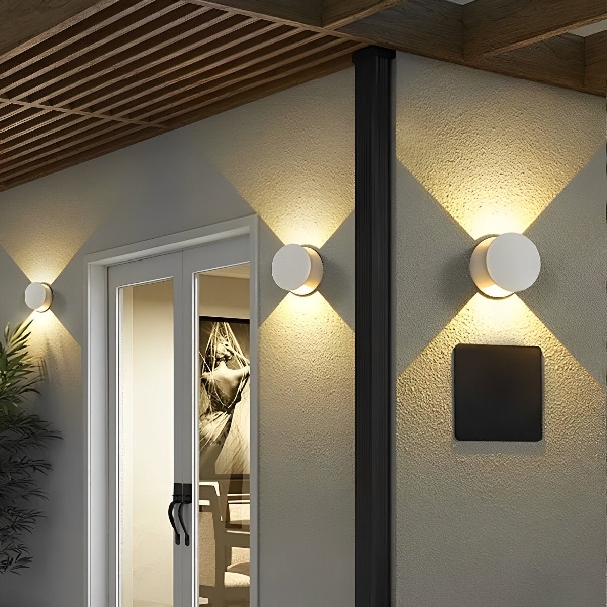 Modern Waterproof Round Up and Down Lights LED Wall Lights - Flyachilles