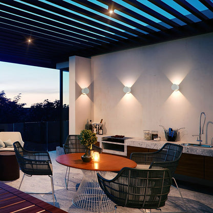 Modern Waterproof Round Up and Down Lights LED Wall Lights - Flyachilles