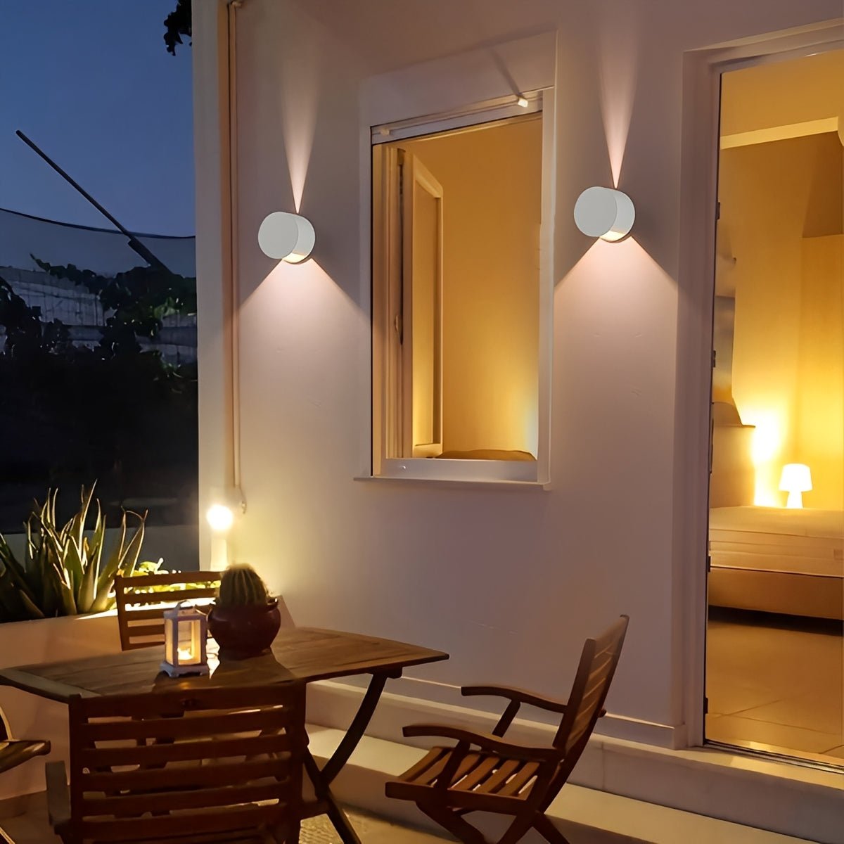 Modern Waterproof Round Up and Down Lights LED Wall Lights - Flyachilles