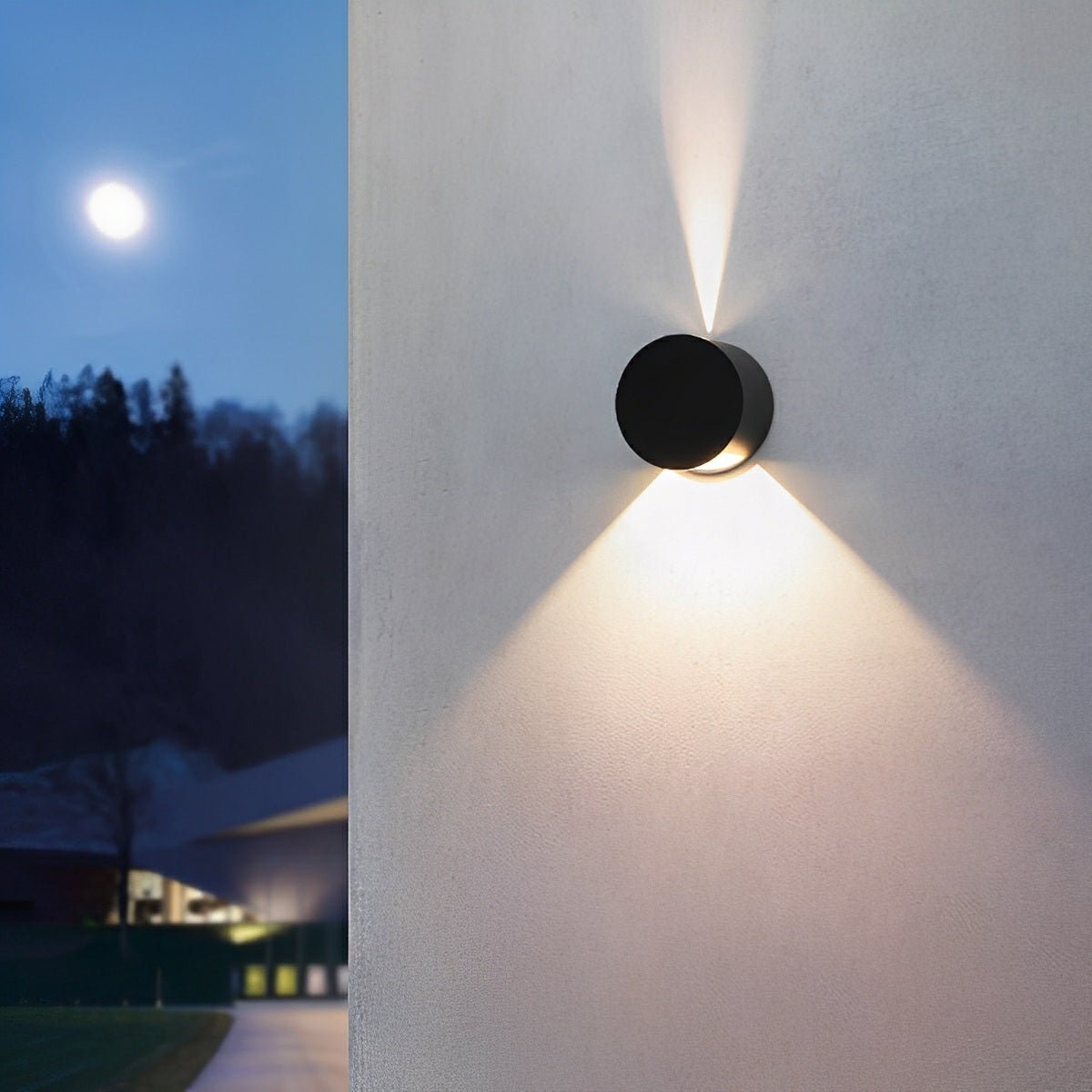 Modern Waterproof Round Up and Down Lights LED Wall Lights - Flyachilles