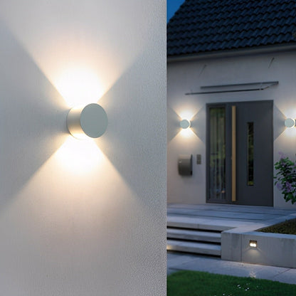 Modern Waterproof Round Up and Down Lights LED Wall Lights - Flyachilles
