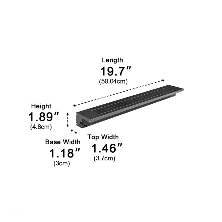 Modern Waterproof Solar Outdoor Wall Washer Light - Flyachilles