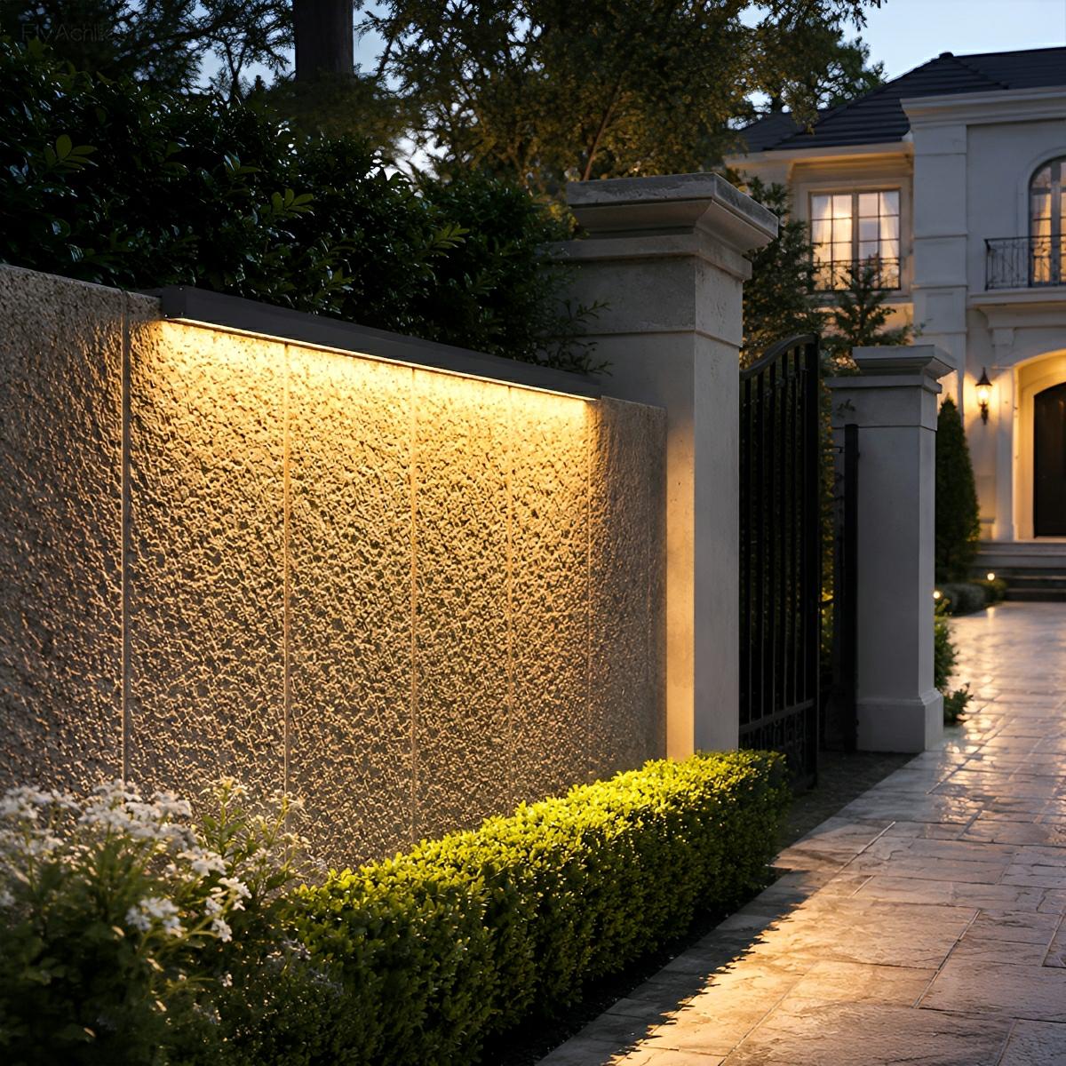 Modern Waterproof Solar Outdoor Wall Washer Light - Flyachilles