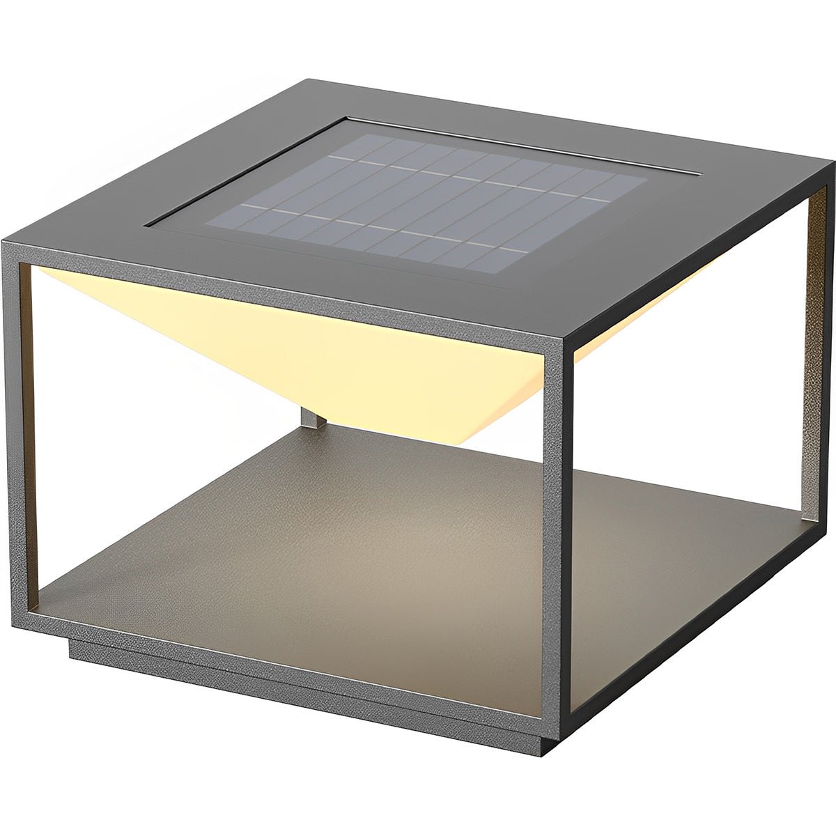 Modern Waterproof Solar Square Mountain LED Outdoor Post Lights - Flyachilles