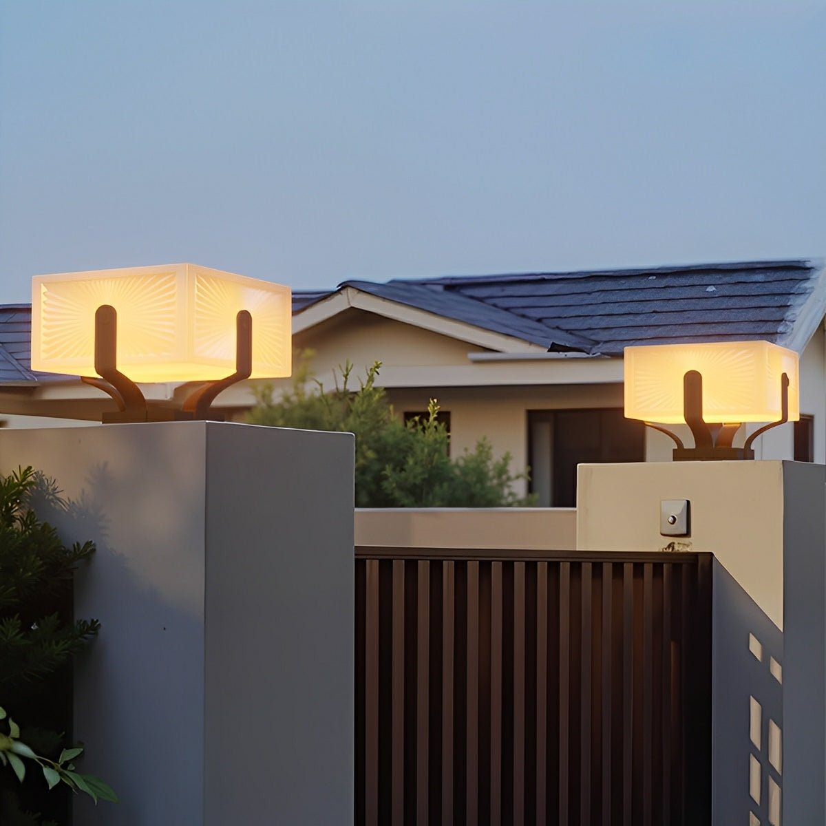 Modern Waterproof Square LED Outdoor Post Lights - Flyachilles