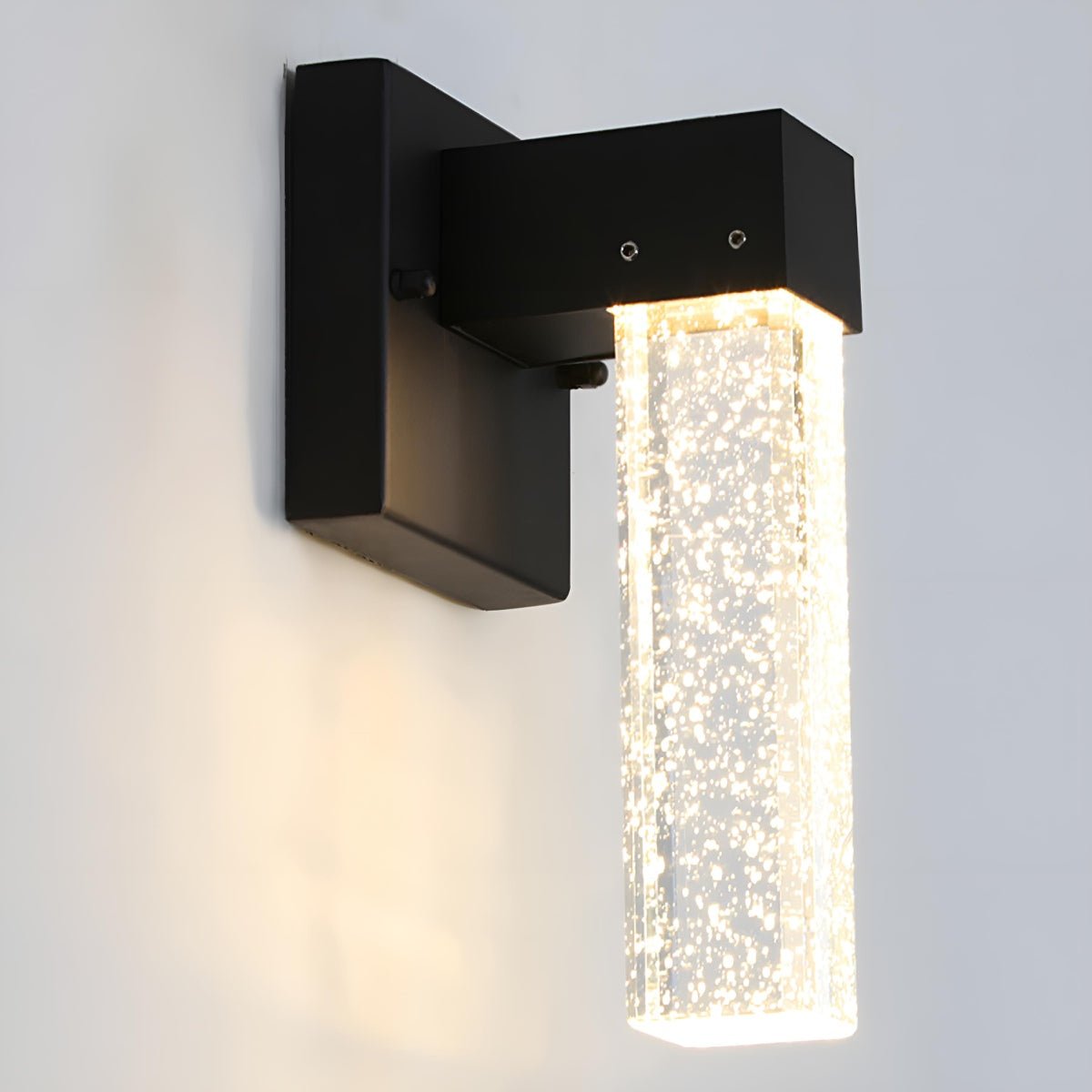 Modern Waterproof Square Long Strip Crystal LED Outdoor Wall Light - Flyachilles