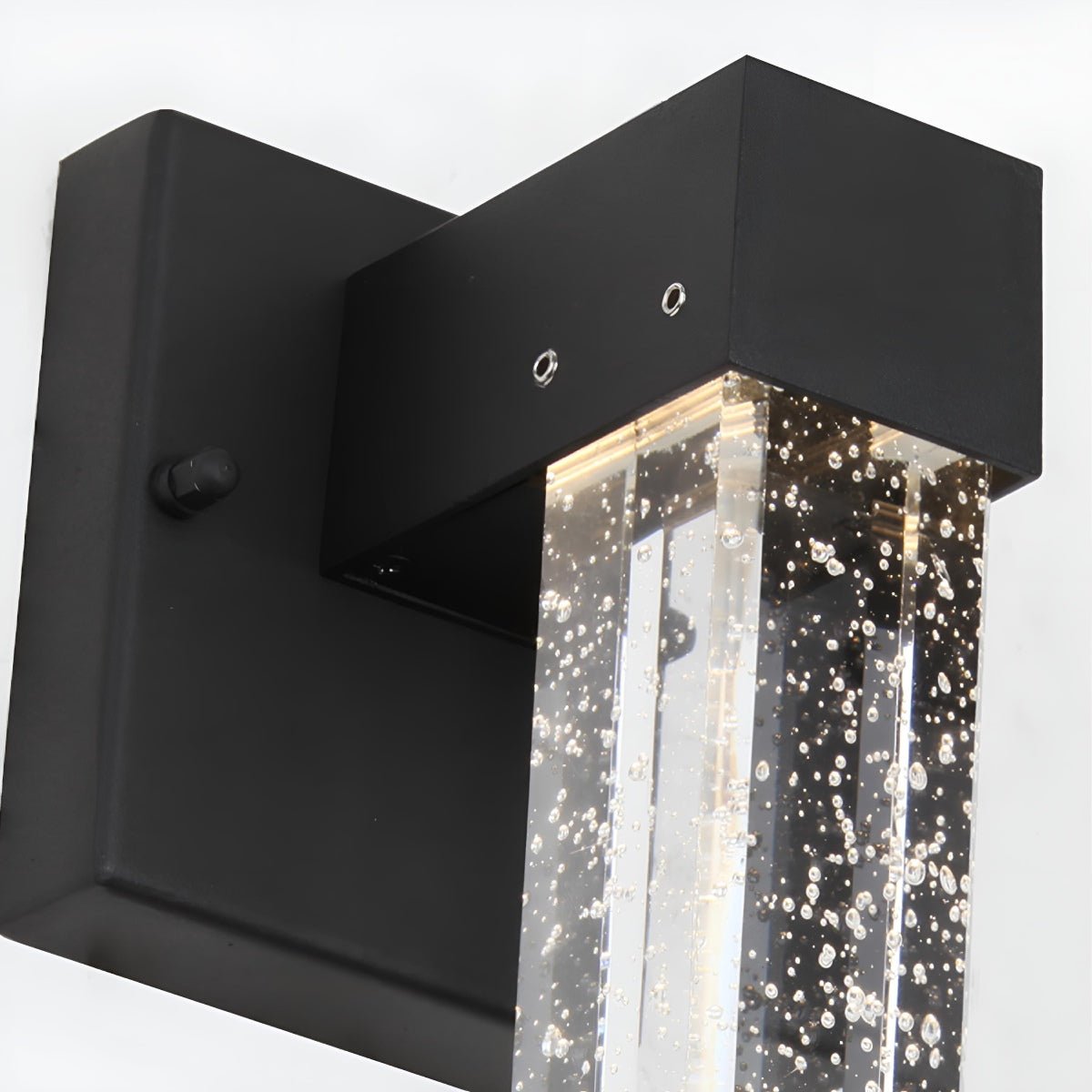 Modern Waterproof Square Long Strip Crystal LED Outdoor Wall Light - Flyachilles