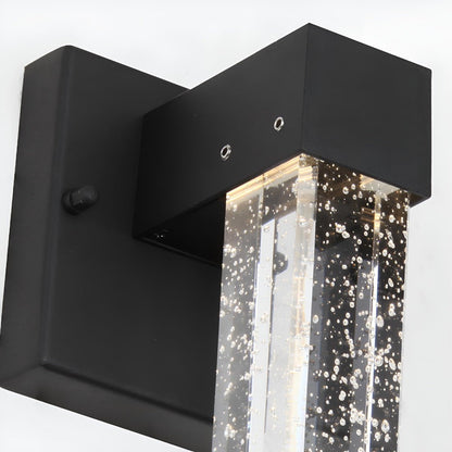 Modern Waterproof Square Long Strip Crystal LED Outdoor Wall Light - Flyachilles
