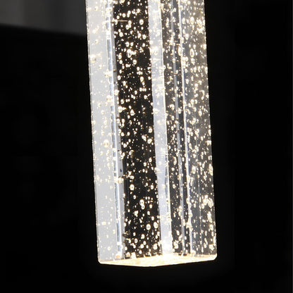 Modern Waterproof Square Long Strip Crystal LED Outdoor Wall Light - Flyachilles