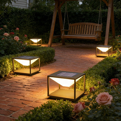 Modern Waterproof Square Mountain LED Outdoor Post Lights - Flyachilles
