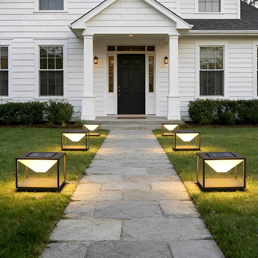Modern Waterproof Square Mountain LED Outdoor Post Lights - Flyachilles