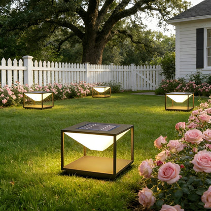 Modern Waterproof Square Mountain LED Outdoor Post Lights - Flyachilles