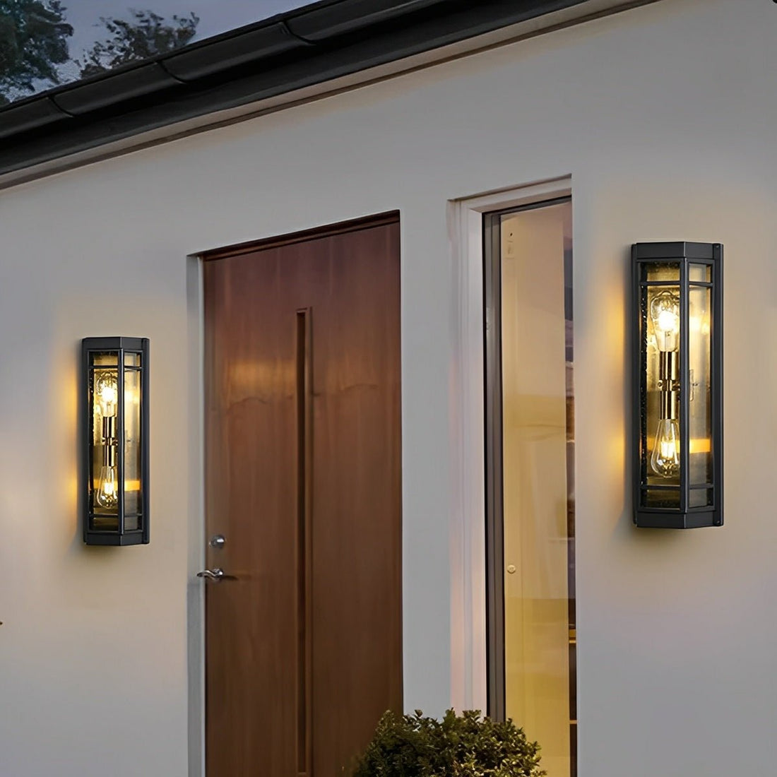 Modern Waterproof Triangle Tiered Bulbs Outdoor LED Porch Wall Lights - Flyachilles