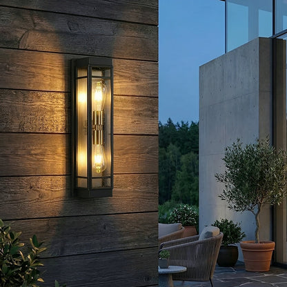 Modern Waterproof Triangle Tiered Bulbs Outdoor LED Porch Wall Lights - Flyachilles