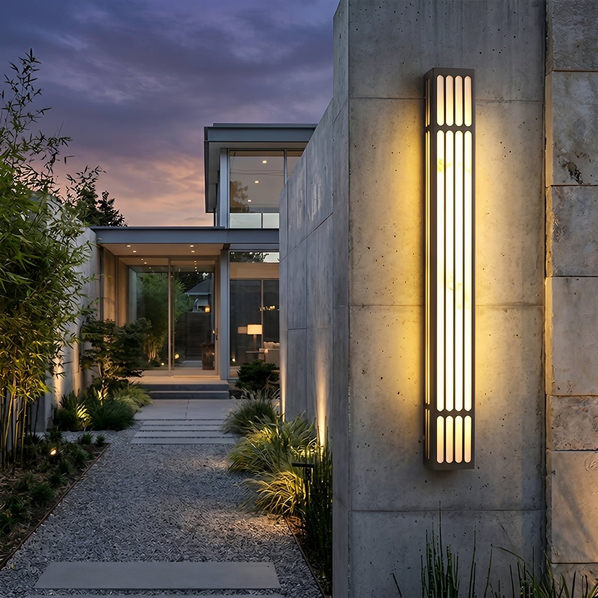 Modern Waterproof Vertical Outdoor LED Wall Sconce - Flyachilles