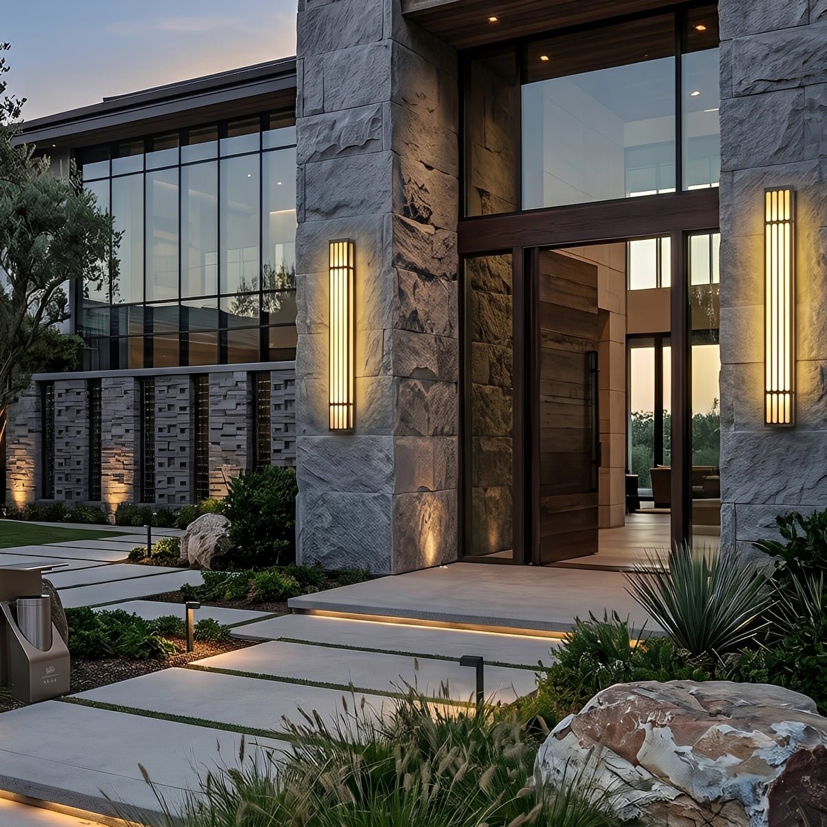 Modern Waterproof Vertical Outdoor LED Wall Sconce - Flyachilles