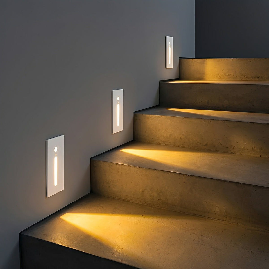 Modern Waterproof White Rectangle LED Waterproof Recessed Stair Lights Step Lights - Flyachilles