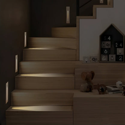 Modern Waterproof White Rectangle LED Waterproof Recessed Stair Lights Step Lights - Flyachilles